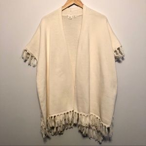 Gap open front knit cape sweater